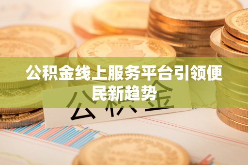 双湖公积金线上服务平台引领便民新趋势