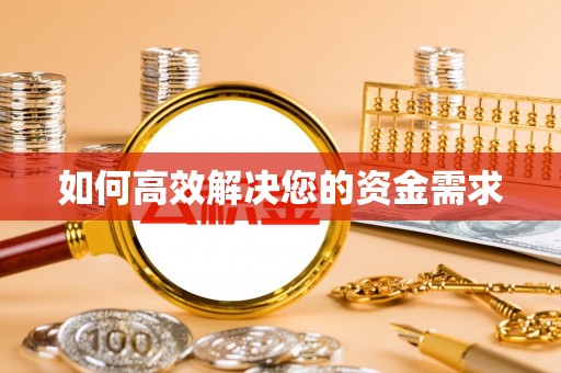 双湖如何高效解决您的资金需求